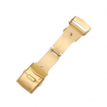 Kella pandlaga universaalne topeltpressitud roostevabast terasest k&auml;ekella turvaline kokkupandav klamber kellassepa jaoks 22 mm kuldne