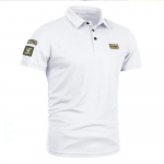 Meeste suvemood vabaaja polos&auml;rgid &uuml;hev&auml;rvilised Slim Fit Igap&auml;evased &otilde;ueriided Pehmed l&uuml;hikeste varrukatega lahtik&auml;ivad kraega topid M valge