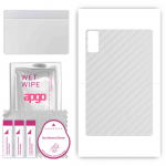 apgo Protective Skin Sticker for the back compatible with Xiaomi Redmi Pad, Wrap Film, Foil, Vinyl - Pattern Transparent Carbon