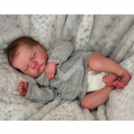 19-tolline Levi Reborn-nukk M&auml;nguasi &Otilde;rn V&auml;rvitud Nahaga Beebi-nukk M&auml;nguasi Elutruu Juustega Bebe Reborn M&auml;nguasjad Kingitus Cloth Body Doll