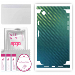 apgo Protective Skin Sticker for the back+sides compatible with Apple iPhone SE 2022, Full Wrap Film, Foil, Vinyl - Pattern Carbon Chameleon CAKA1