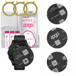 3x apgo MATTE h&uuml;briidne kaitseklaas, mis &uuml;hildub seadmega Garmin Forerunner 255 Music, painduv nanoklaas, suurep&auml;rane asendus karastatud klaasile, kriimustus-