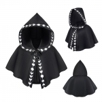 Halloweeni kell Keskaegne kapuutsiga kell ja m&uuml;tsiv&otilde;lur Cosplay &otilde;lakeep Crop Tops kost&uuml;&uuml;mitarvikud lilla