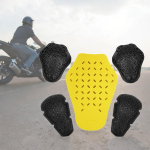 5x Motokrossi s&otilde;itja kaitseriietus, kaitsepadjad, universaalne varustus, mootorratta tarvikud, k&uuml;&uuml;narnukipadjad, seljakaitse yellow