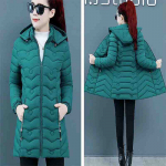 WTEMPO naiste puuvillase polsterdatud riided keskmise pikkusega paksud mantlid pluss suuruses talvejope Ema talveriided polsterdatud jakid Parka Warm Slim Fit 4XL
