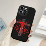 Pentagram 666 Demonic Satanic telefoni&uuml;mbris iPhone'ile 14 13 11 12 Pro MAX 13 12 MiNi 7 8plus 14 13 11PRO X XS XR lambanahast kaaned 13 pro max