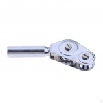 Trolling Fishing Rod Double Reel Guides Tip silver color size - A