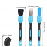 Auto Autopuhastusvahend Velgede Puhastushari Konditsioneeri &Otilde;huv&auml;ljalaskeava Puhastusharjad Nurgaga P&uuml;hkimist&ouml;&ouml;riistad 3TK Auto Sisemuse Detailpuhastushari sinine