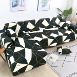 Geomeetriline diivanikate elutuppa Elastne diivanikate Tihe &uuml;mberm&auml;hkimine K&otilde;ik-&uuml;hes tugitooli diivanikate 1/2/3/4 kohaline Kodu 1PC 90-140cm black
