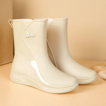 Vihmasaapad Naiste veekindlad jalan&otilde;ud Kummijalatsid Puuvillapolsterdatud kummisaapad Naiste mood Keskmise libisemiskindlad t&ouml;&ouml;jalatsid t&auml;iskasvanutele 41