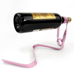Porte-bouteille magique en forme de ruban noir