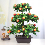 Kunstlik bonsai simulatsioon roheliste taimede plastist puuviljade lillede elutoa t&ouml;&ouml;laua simulatsioon Large apple