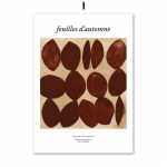 Seelik Girl Line Ginkgo Biloba Color Block P&otilde;hjamaade plakatid ja tr&uuml;kised Seinakunst L&otilde;uend Maalimine Seinapildid elutoa kaunistamiseks 21x30cm No Framed