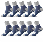 5/10 paari Meeste kesks&auml;&auml;re spordisokid Triibulised hingavad puuvillased sokid vabaaja sokid 5pairs