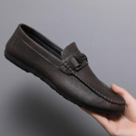 Meeste kingad Espadrillid tossud Meeste vabaajajalatsid Luksuslikud nahast paadis&otilde;idujalatsid Trend Loafers Mokassiinid Meeste jalan&otilde;ud Meeste jalatsid 44 pruun