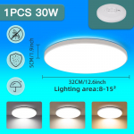1 tk laevalgusti veekindel Led paneelvalgustid Vannitoa 50W kaasaegne LED k&ouml;&ouml;givalgusti magamistoale Kodu siseruumides &uuml;li&otilde;huke laelamp white