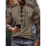 Lihtne Funny Print T-s&auml;rk Meeste &Uuml;markaelusega T-s&auml;rk Suvine Vaba aeg Mugav T-s&auml;rk Meeste Top Sobiv Igap&auml;evane Fitness Jooksmine S