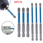 6 tk 65/110 mm magnetiline spetsiaalne soontega ristpeaga kruvikeeraja otsik elektrikule FPH2