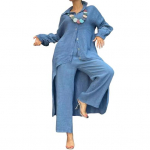 2 tk/komplekt S&uuml;giskevad naiste s&auml;rgip&uuml;kste komplekt pikkade varrukatega rev&auml;&auml;ridega pits mansett n&ouml;&ouml;biga alla Ebaregulaarne &auml;&auml;ris pluus elastsed v&ouml;&ouml;kohad p&uuml;ksid OL pendeldamine M must