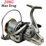 Pikkade visetega suur ketasrull kalastamiseks 8000 9000 10000 12000 14000 Maksimaalne pidurdusj&otilde;ud 20KG Mererull Magevee- ja soolaveekala Pesca 8000 Series