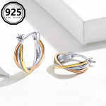 925 Sterling H&otilde;be V&auml;rvilised R&otilde;ngask&otilde;rvar&otilde;ngad - H&uuml;poallergeensed ja Elegantsed Kingitused Naistele 1,9g= 0,067oz