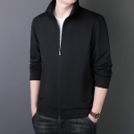 S&uuml;gisene &otilde;huke lukuga kampsun keskealistele ja noortele, &auml;ri, vaba aeg, sport, p&uuml;stkraega meeste jope XXXXL must