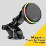 RGB Magnetiline Automaatne Juhtmevaba Laadija Universaalne Autolaadimisalus Auto Telefonihoidik Mobiiltelefoni Laadija chuck type