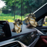 Floruit Swinging Dog tahavaatepeegli tarvikud autole, mopsi autole rippuv ornament Autoripats Armsad autotarvikud meestele ja naistele Armas autodekoratsioon