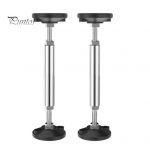 1 paar m&ouml;&ouml;bli tugijalgu reguleeritavad roostevabast terasest teleskooppostid lihtne paigaldus tugijalad libisemiskindlate padjakestega voodi diivan kummut teleri jaoks L