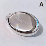 2-&uuml;hes Mini kaasaskantav kokkupandav kammpeegel, &otilde;hkpadi, h&otilde;betatud juuksekamm Kosmeetiline reisitasku juuksehari meigit&ouml;&ouml;riist kingitus A