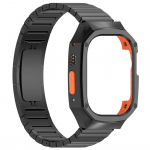 Luksuslik roostevabast terasest korpuse modifikatsioonikomplekt Apple Watch Ultra 2/Ultra 49MM 44mm 45mm jaoks, metallrihm IWatch Series 10 42mm 46mm jaoks, tarvikud For 44mm must