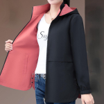 Tuulejope mantel kapuutsiga suured jakid naiste kevad-s&uuml;gis emamood &uuml;ler&otilde;ivad naiste topid M