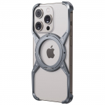 Magnetmetallist alumiiniumsulamist raamita telefoni&uuml;mbris iPhone'i 14 13 15 16 Pro Max 360&deg; aluse jaoks veljedeta p&otilde;rkeraua p&otilde;rutuskindel metallist kate iPhone 14 hall