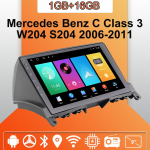 Android Carplay autoraadio Mercedes Benz C Class 3 W204 S204 2006-2011 Multimeediumipleieri peakomplekt Stereo GPS Navigatsioon BT WIFI 2+32GB 1+16GB