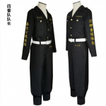 Revengers Black Team Uniform Suit Cosplay Kost&uuml;&uuml;mid Riietus XS