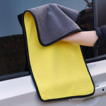 Autopesuri mikrokiust r&auml;tik Autopuhastuskuivatuslapp Palistav autohoolduslapp Detailidega autopesur&auml;tik 30cm x 40cm kollane