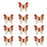 10 tk Liblikad k&uuml;&uuml;nev&otilde;lusid S&auml;ravad kivid Inlay Kunstkristall 3D Amuletid DIY Manik&uuml;&uuml;ri tarvikud K&uuml;&uuml;nekunst Ehted Telefoni&uuml;mbrise kaunistused E