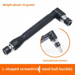 L-t&uuml;&uuml;pi kahepealine 6,35 mm kruvikeeraja kitsastes kohtades, 1/4 paremnurkne k&auml;epide