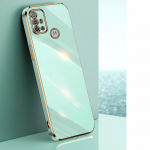 Moto G30 &uuml;mbrisele Moto G60 telefoni&uuml;mbrisele Motorola E20 E30 E40 G10 G20 30 luksusliku plaadistuse sirge pehme kaanega kaamera p&otilde;rutuskindel Coque For Moto G60