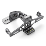 Universaalne mootorratta numbrim&auml;rgi raami hoidik, reguleeritav nurk LED-valgustusega punane