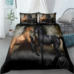 Jooksev hobune 3D voodipesukomplekt King Queen Double Full Twin Single suurus voodipesukomplekt 135x200cm 2pcs