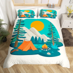 R&otilde;&otilde;msat telkimist tekikott Matkaauto voodipesukomplekt Taimed V&auml;ljaspool Reisimine Seiklus Tekikate Matkaauto Sinine Taev Teki kate EU Single(135x200cm)