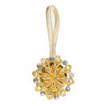 Suurep&auml;rane kardinapandlaga pilkup&uuml;&uuml;dev roostekindel kaasaskantav lillekujuline magnetkardinarihm elutuppa kuldne