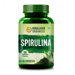 Spirulina (120 kapslit, 500 mg), Orgaaniline Spirulina, Himalayan Organics