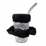 Tassi kaas Pehme kangas Hea tihendus Elastne Tolmukindel universaalne Kaitsev Bight V&auml;rv Juukser&otilde;ngas Tassi kaas Kruusi kate Dekoratsioon K&ouml;&ouml;gitarbed tumesinine v&auml;rv