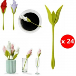 R&auml;tikuhoidja - Loovkunst - Komplekt 24 tk - Roheline - Plastik - 19,8 x 5,5 cm