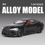 Uus 1:24 BMW THE M4 IM sulamist miniatuurne auto survevalu metallist skaalaga automudel Helivalgussimulatsioonikollektsioon Laste m&auml;nguasjas&otilde;iduk kingitus must