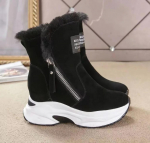 Platvorm L&uuml;hikesed pl&uuml;&uuml;sis naiste lumesaapad Mood l&uuml;hikesed Botas Naiste Elegantsed Kiilud Kontsakingad Talvised Soojad Naiste jalatsid 35