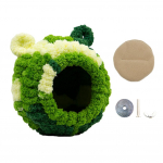 Soe linnupesa talvemaja rippuv v&otilde;rkkiige puuritarvikud pl&uuml;&uuml;sis peidukoht papagoi koolibri jaoks kaunistus linnupuurid