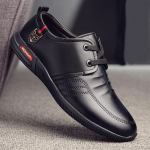 2021. aasta &uuml;mmargune varvas T&auml;ielikult sobivad vabaaja nahast kingad Meeste t&ouml;&ouml;jalatsid pehme p&otilde;hjaga hingav ja veekindel meeste kingad, must sisek&otilde;rguse t&otilde;stmine 44 must